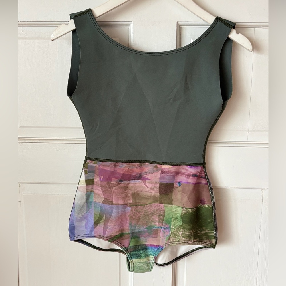 Seea Olive Green and Multicolor One-Piece Swimsuit - Picture 4 of 10